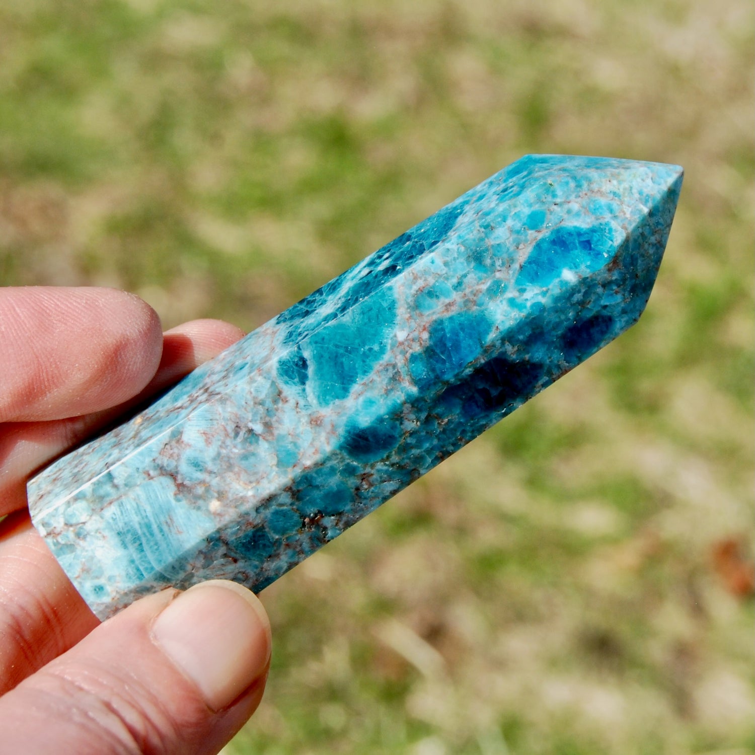 Apatite crystal tower