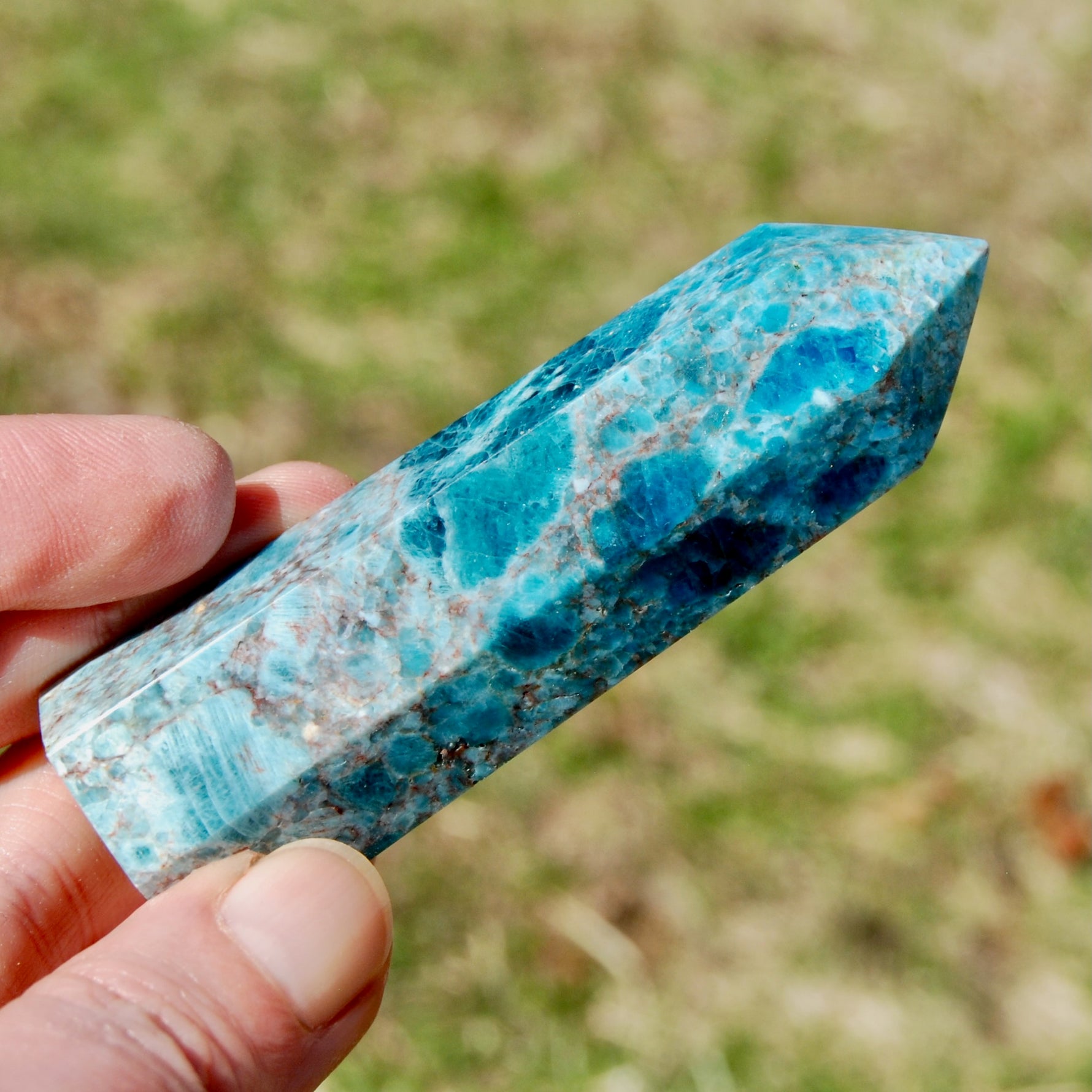 Apatite crystal tower