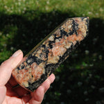 Feldspar Black Tourmaline Crystal Tower