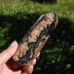 Feldspar Black Tourmaline Crystal Tower