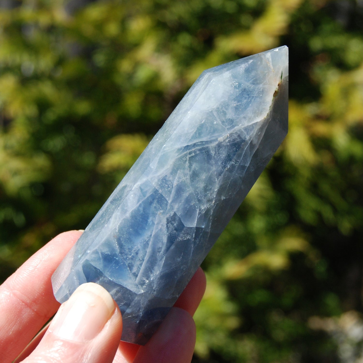 Blue Fluorite Crystal Tower