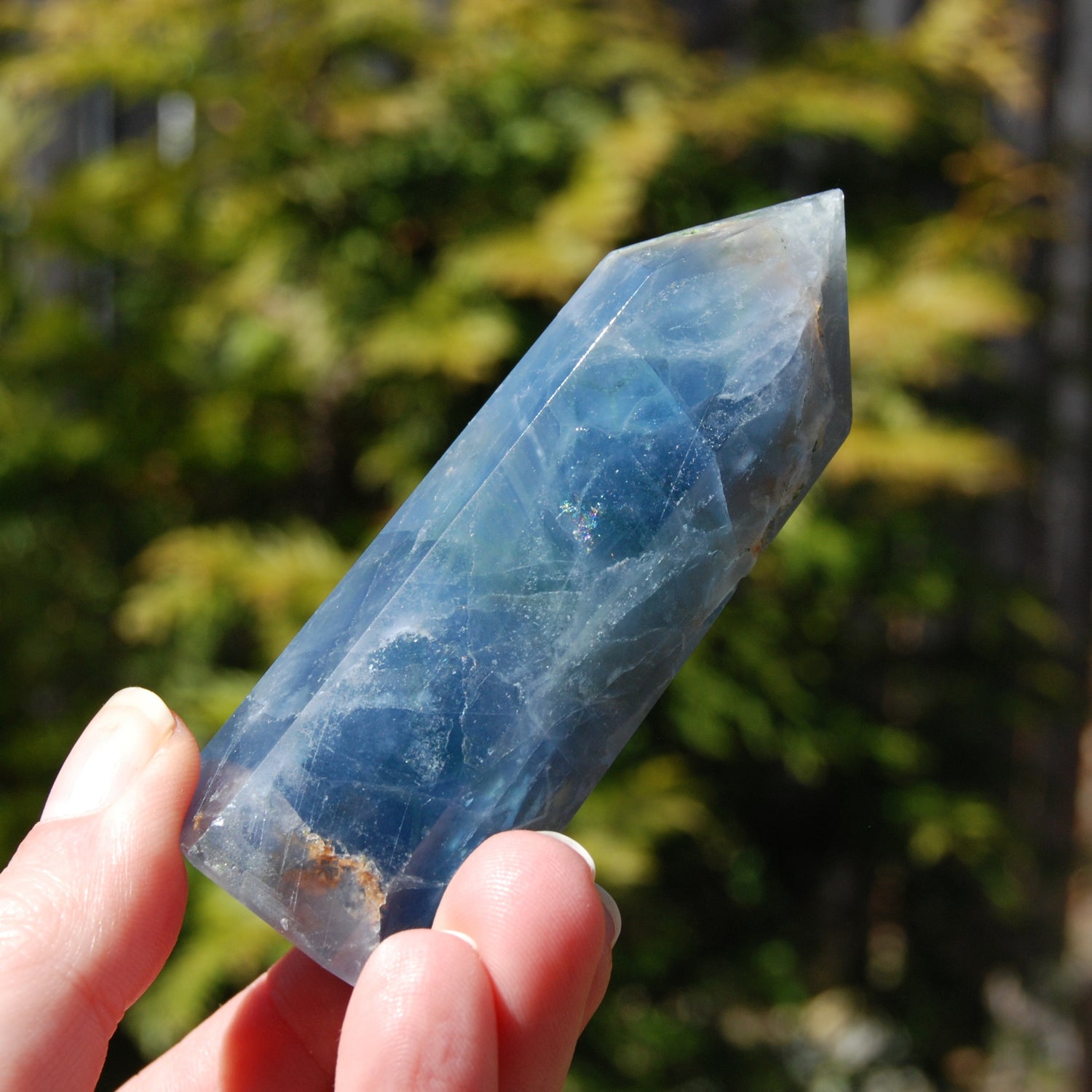 Blue Fluorite Crystal Tower