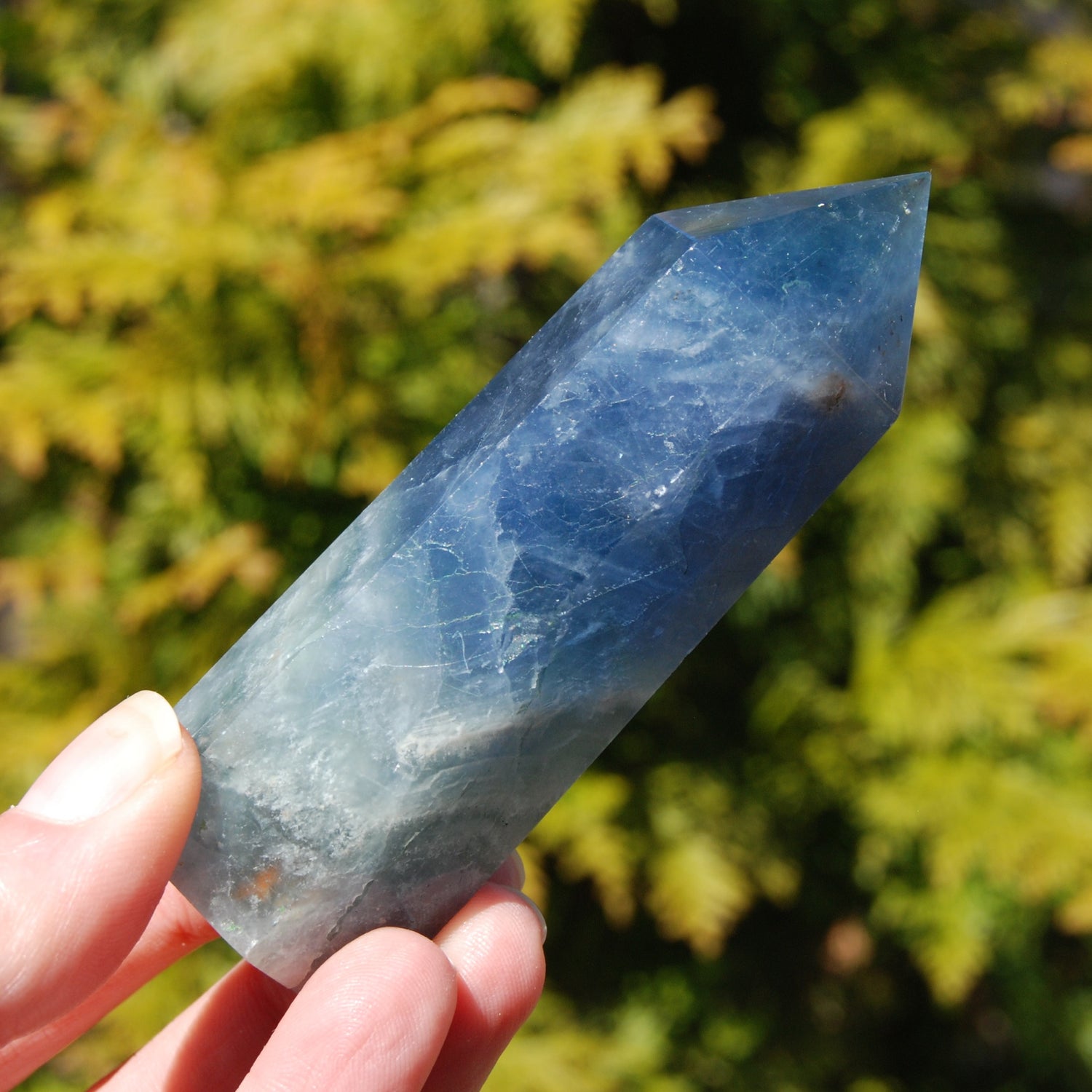 Blue Fluorite Crystal Tower