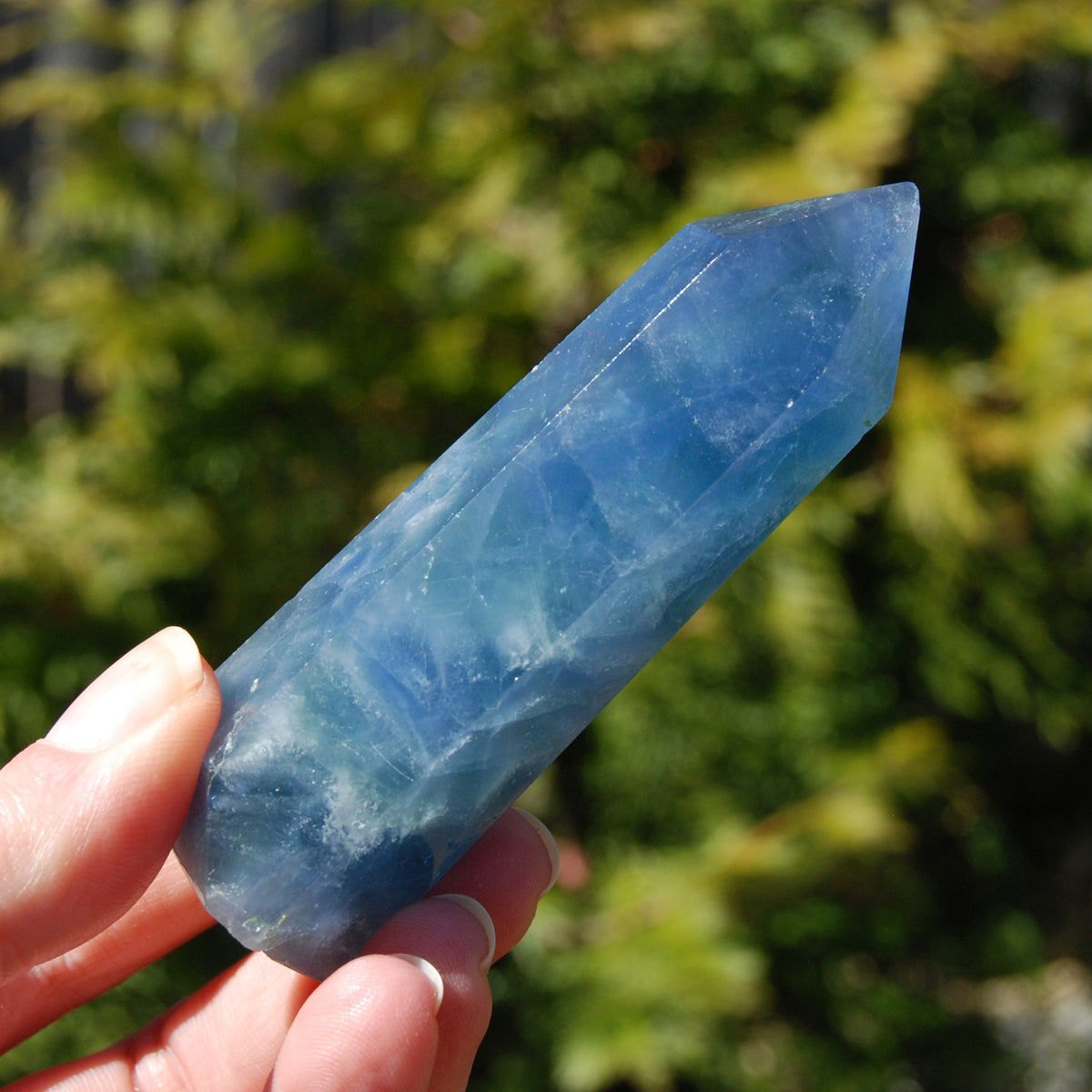 Blue Fluorite Crystal Tower