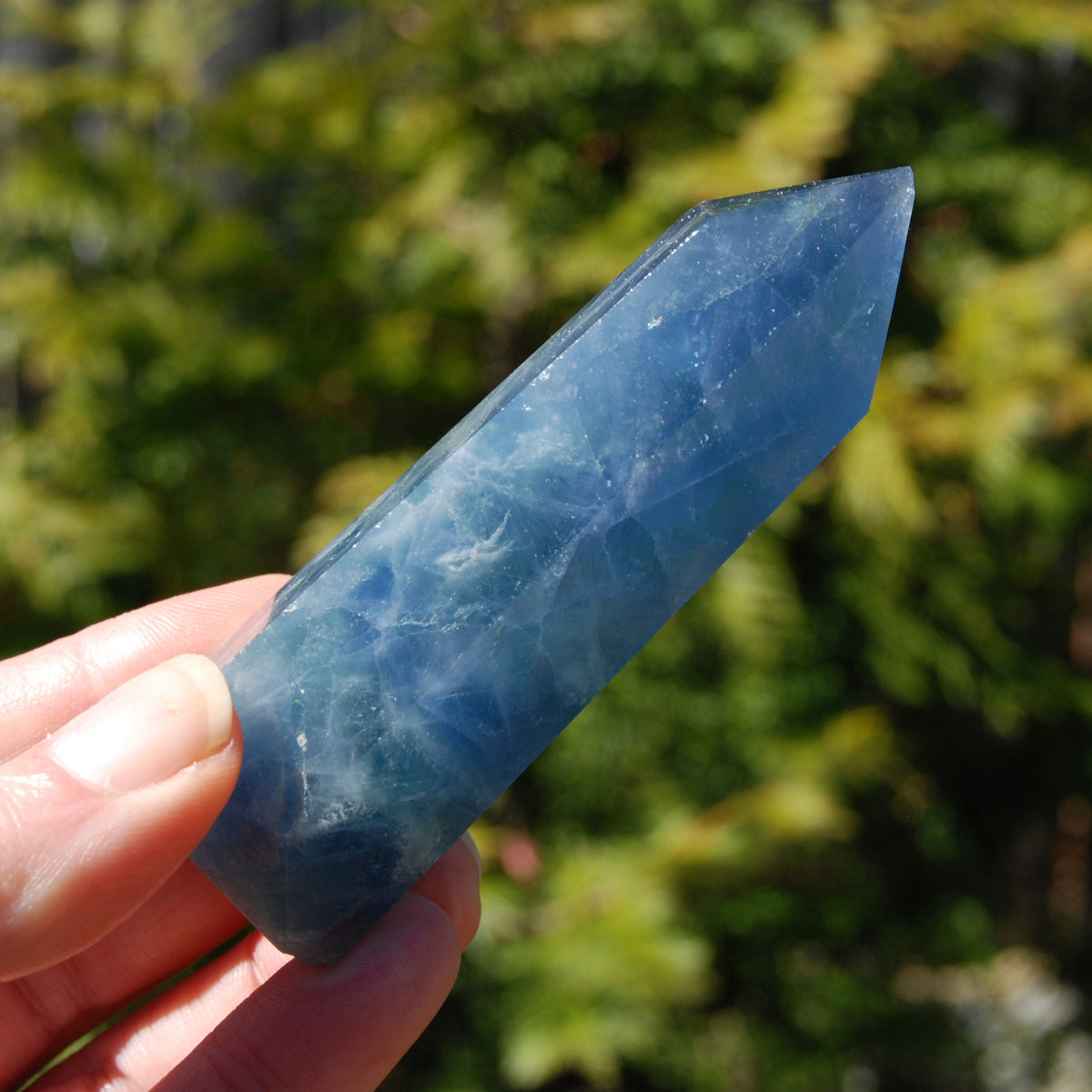 Blue Fluorite Crystal Tower