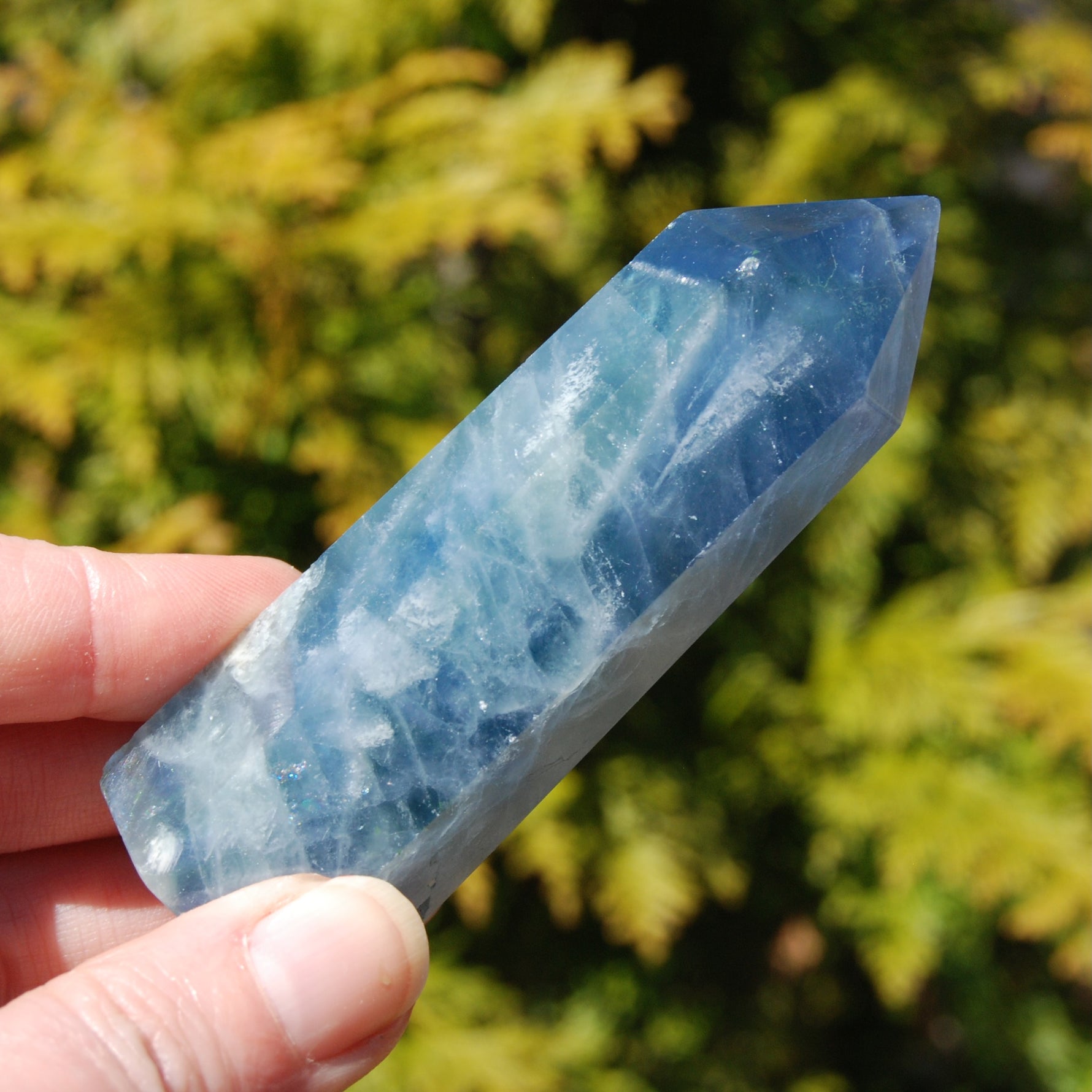 Blue Fluorite Crystal Tower