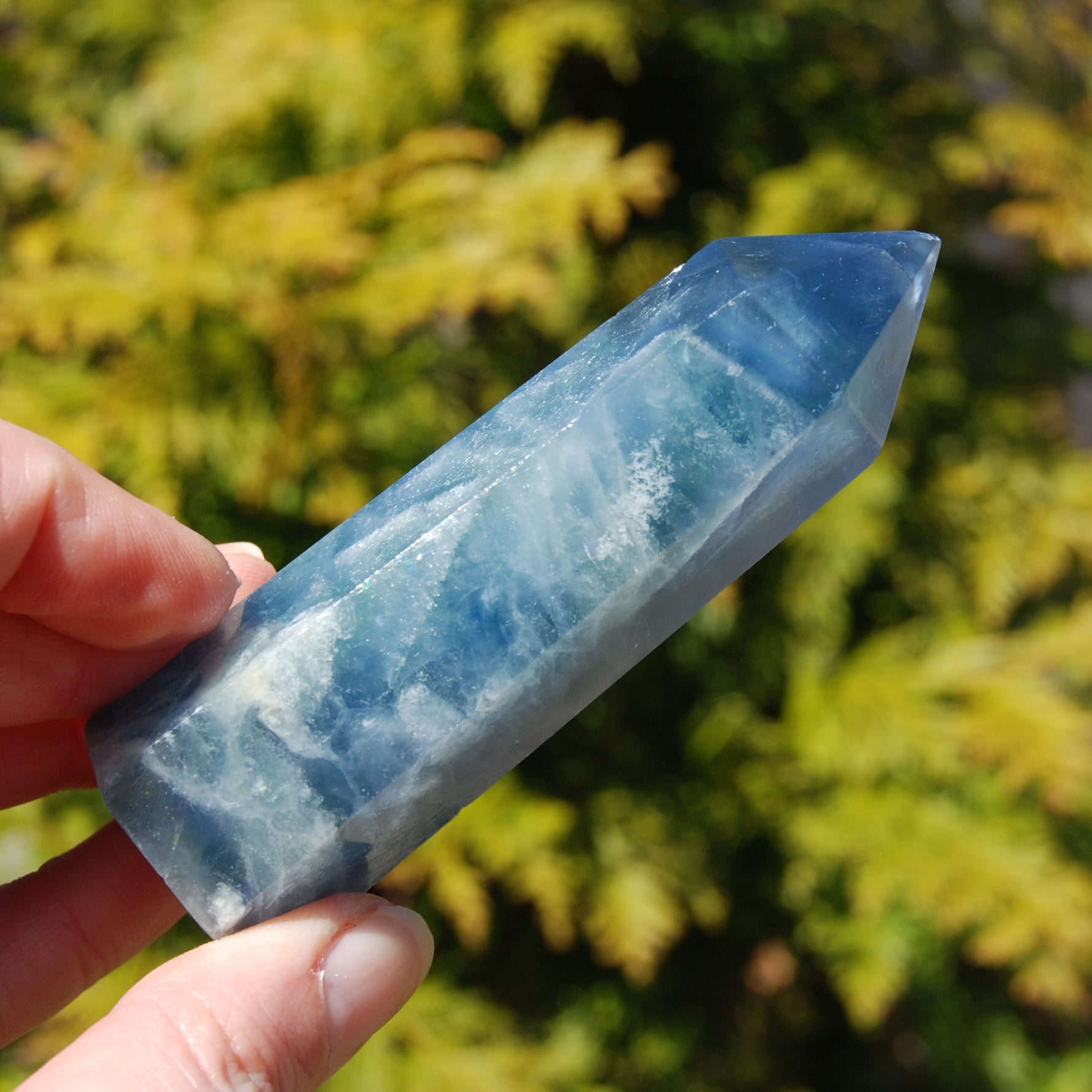 Blue Fluorite Crystal Tower