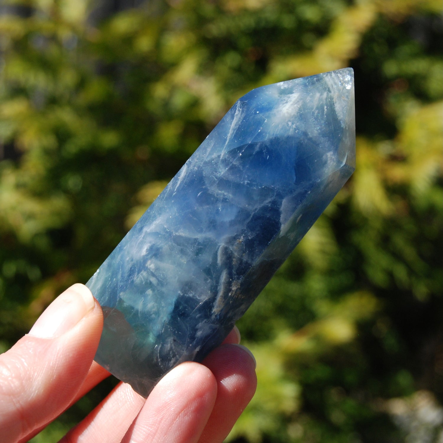 Blue Fluorite Crystal Tower