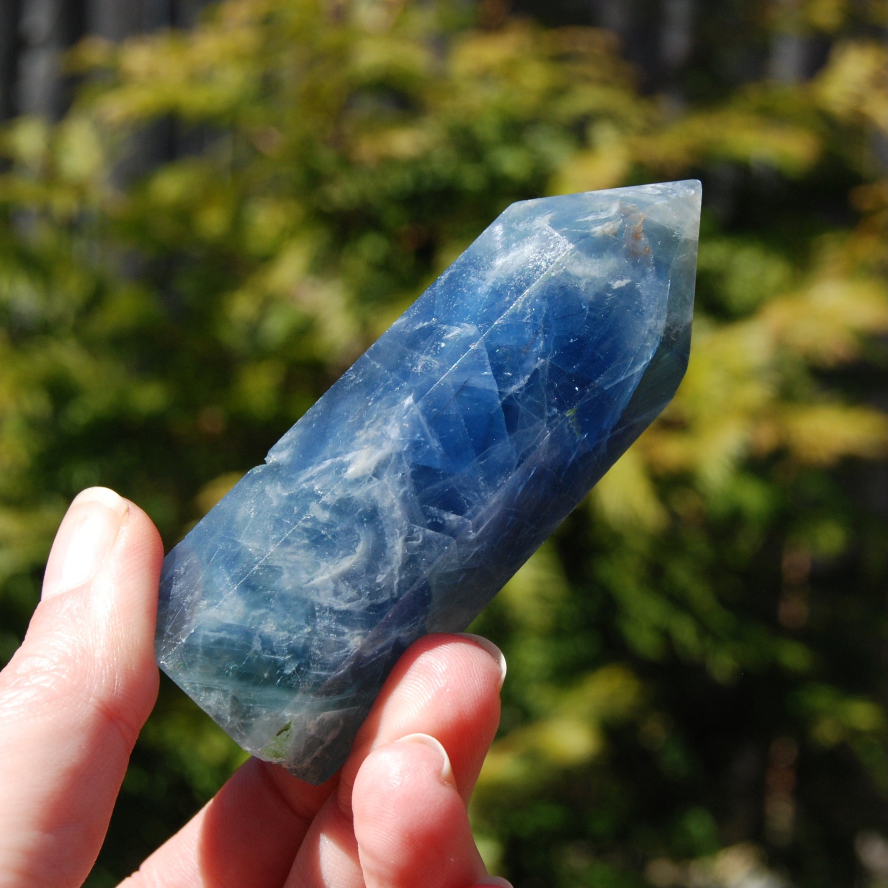 Blue Fluorite Crystal Tower