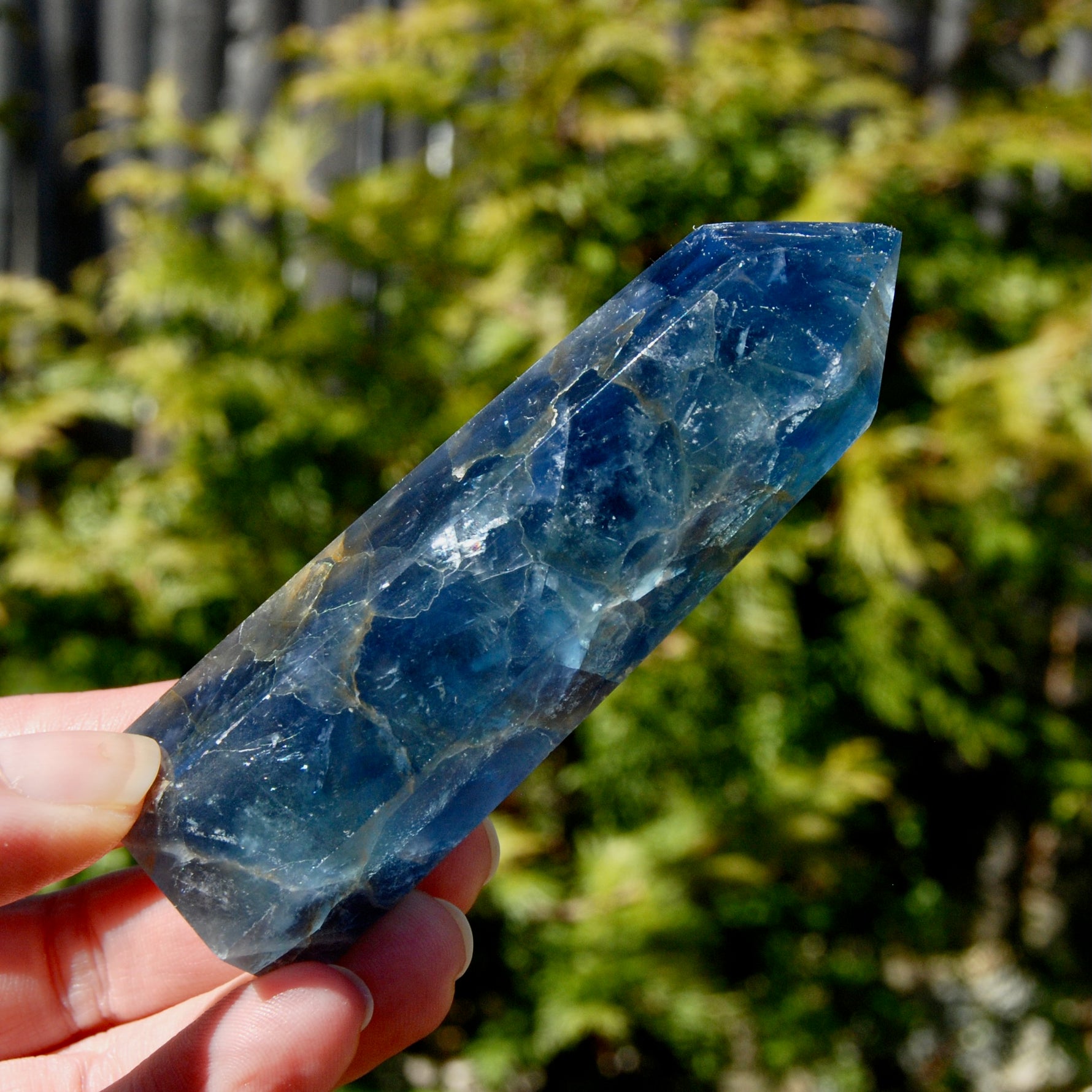 Blue Fluorite Crystal Tower