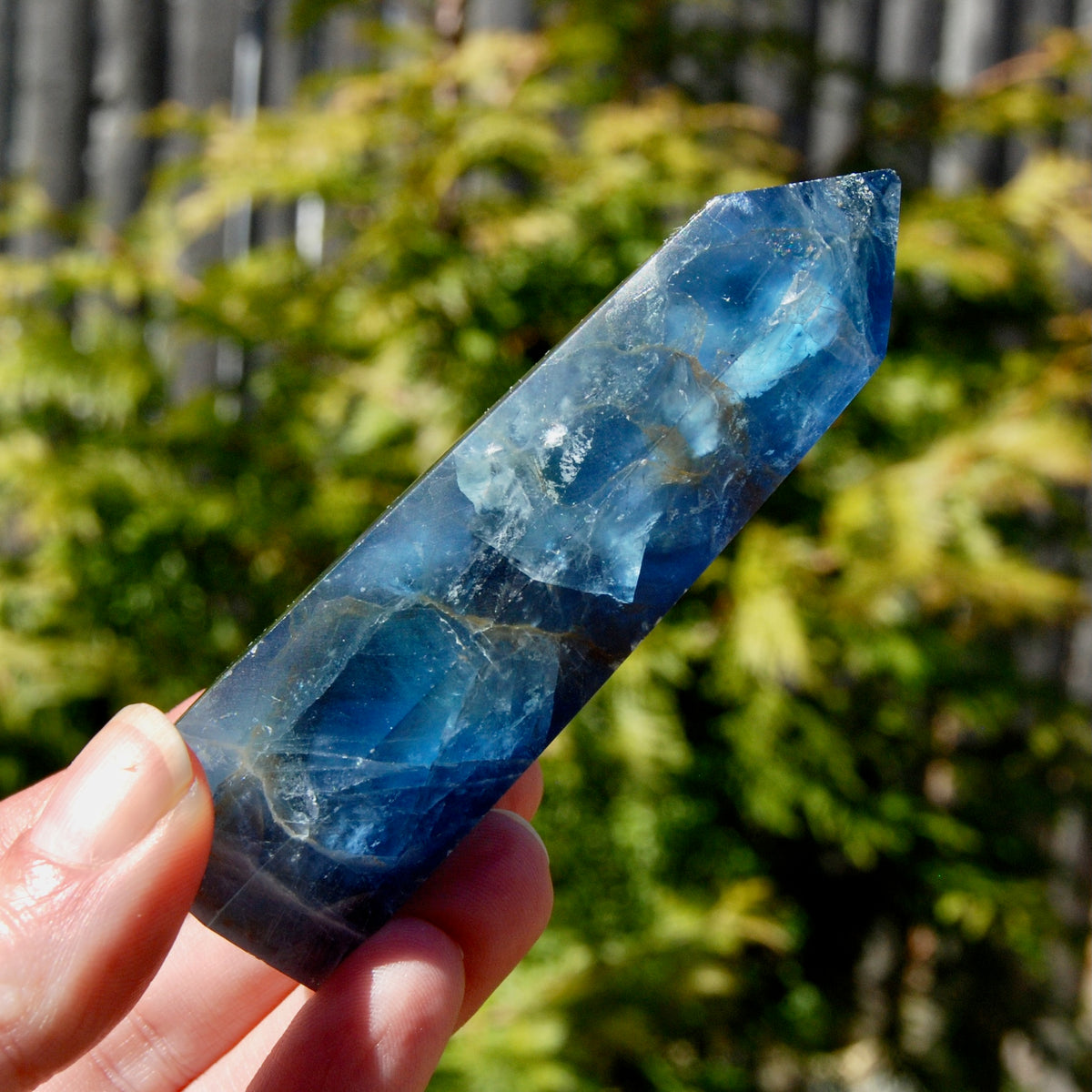 Blue Fluorite Crystal Tower