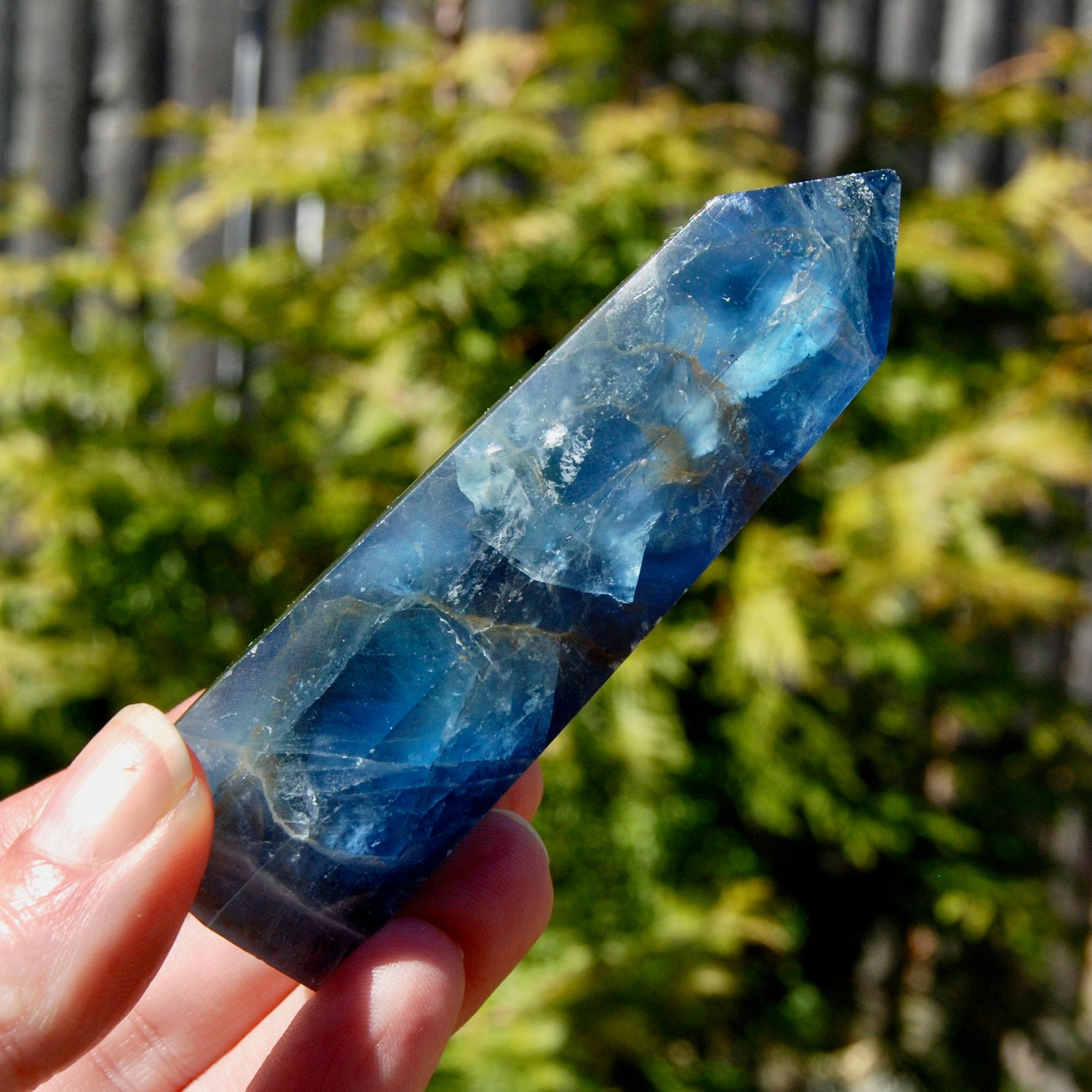 Blue Fluorite Crystal Tower