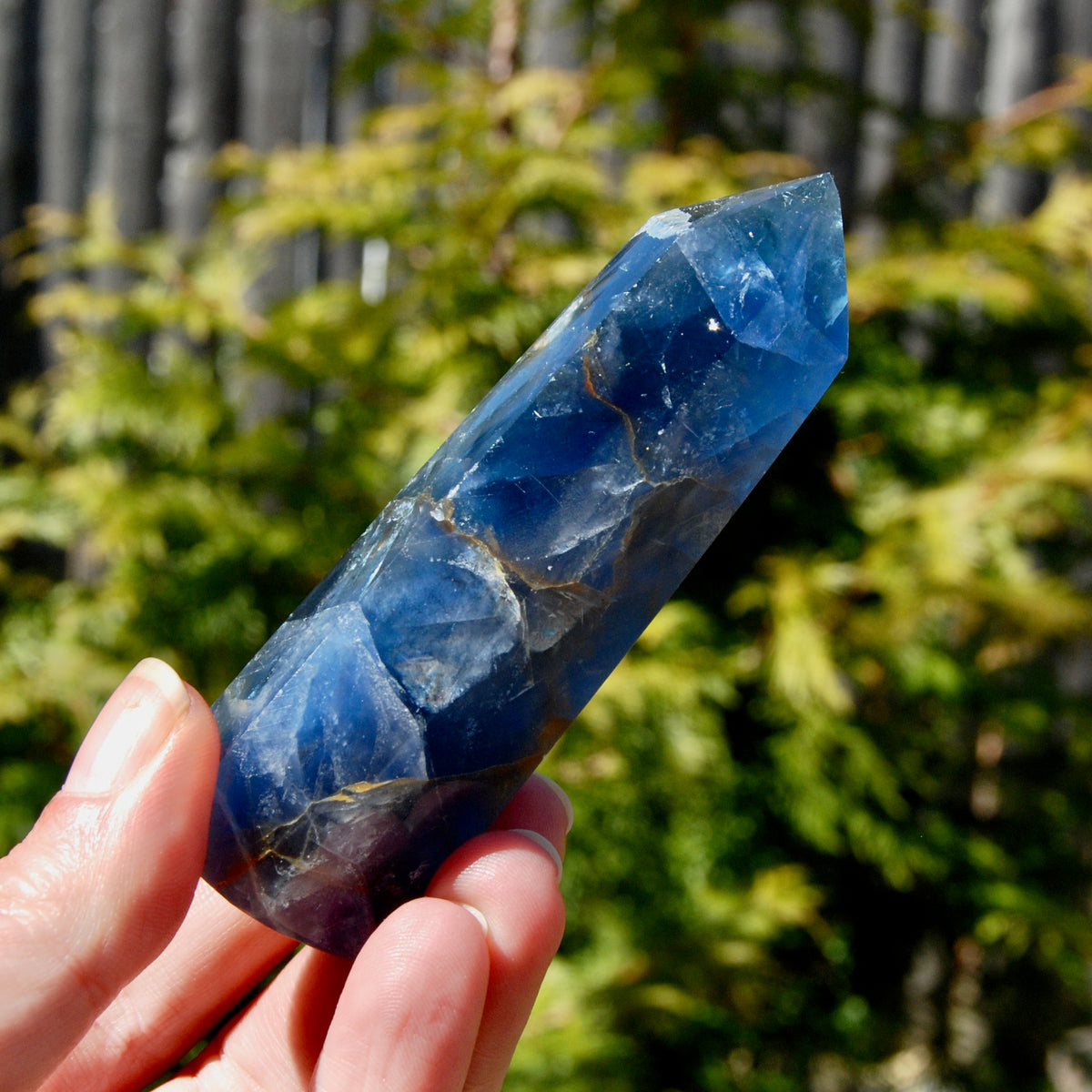 Blue Fluorite Crystal Tower
