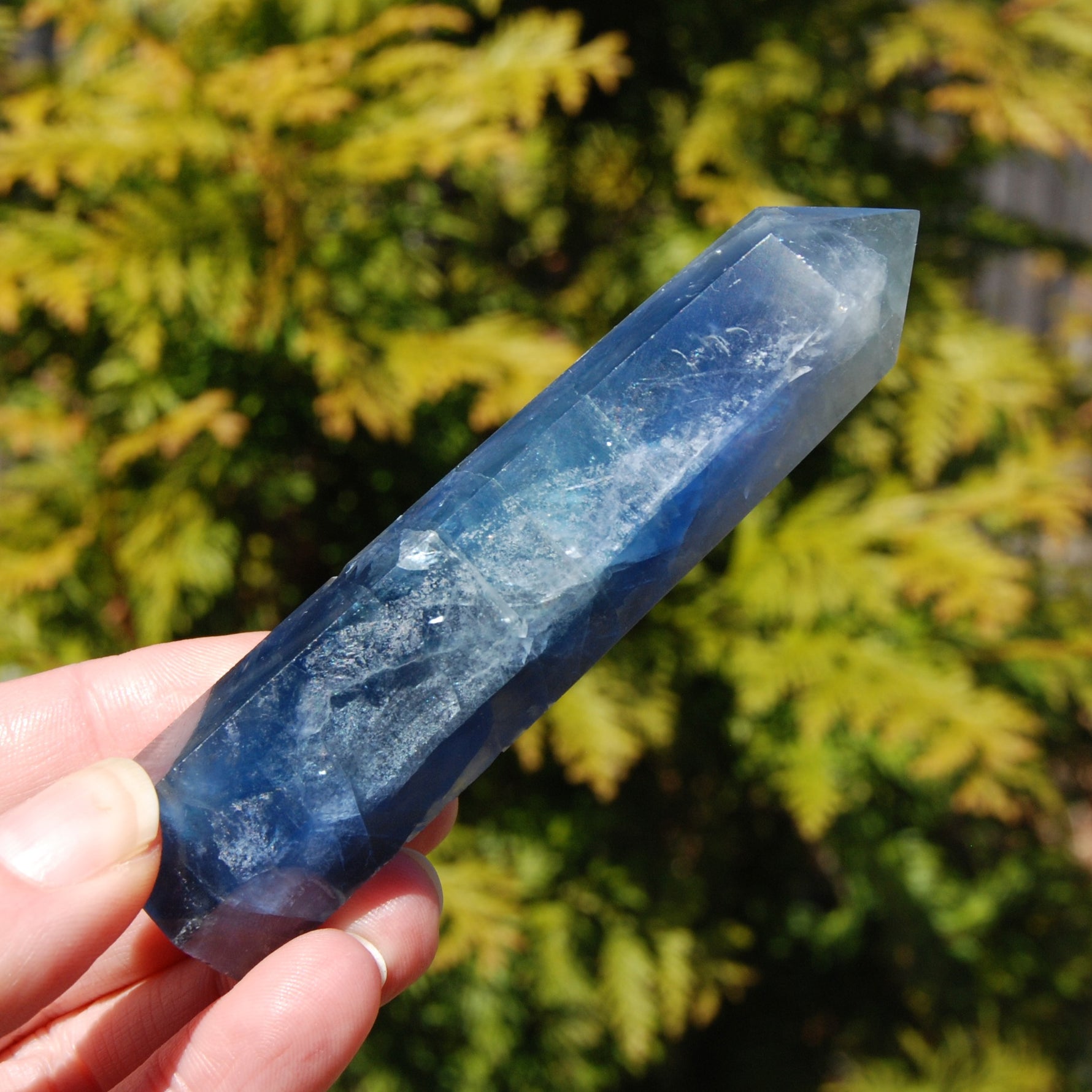 Blue Fluorite Crystal Tower