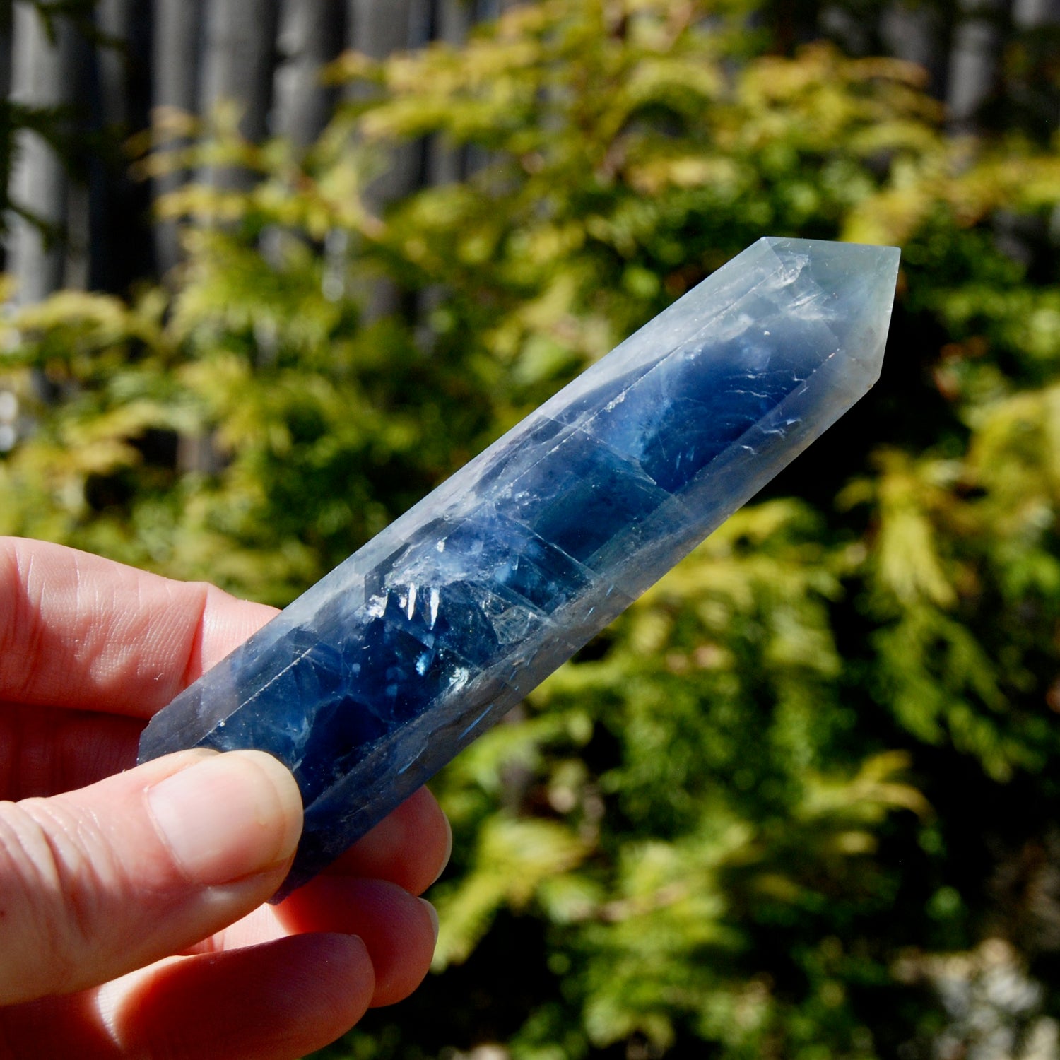 Blue Fluorite Crystal Tower