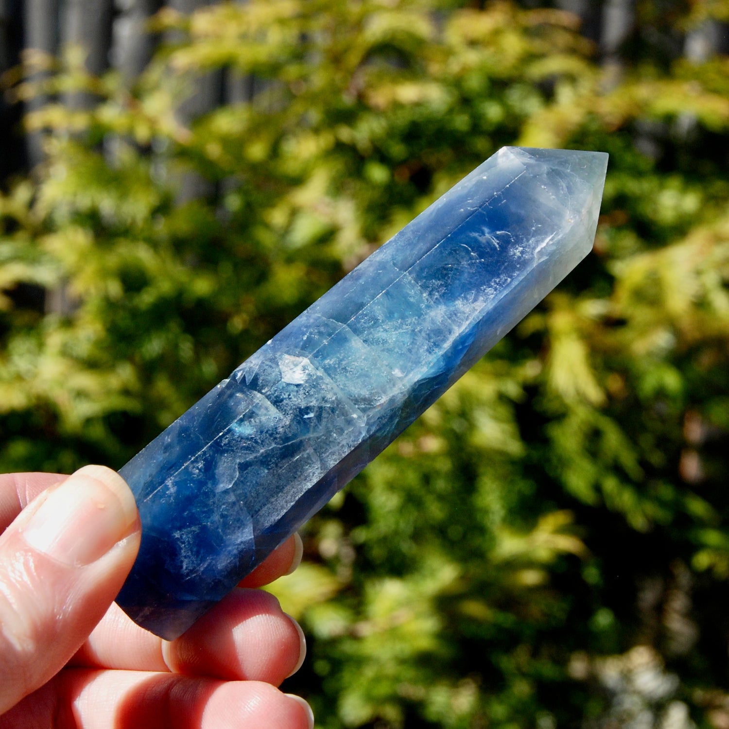 Blue Fluorite Crystal Tower