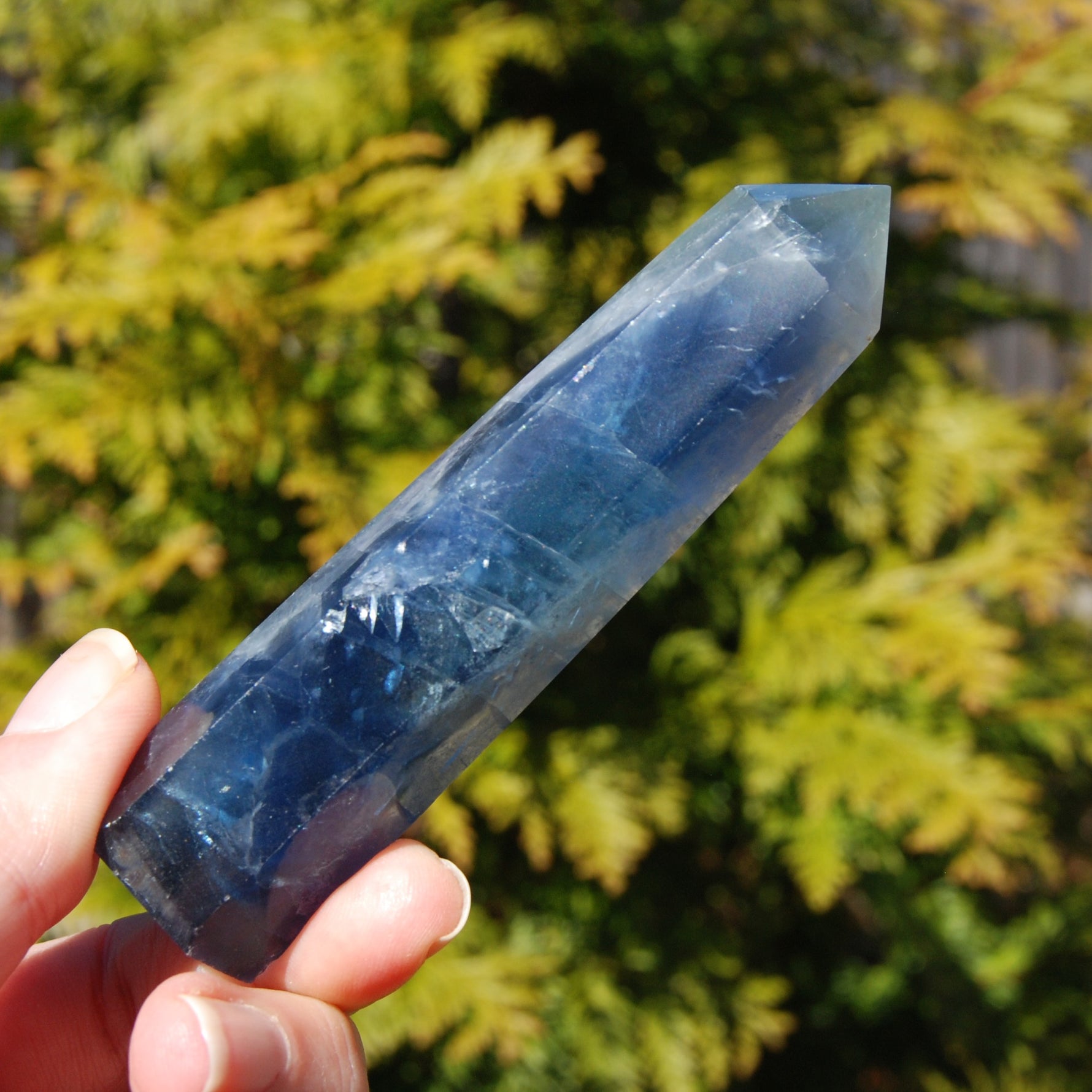 Blue Fluorite Crystal Tower