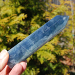 Blue fluorite polished tower