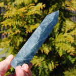 Blue fluorite polished tower