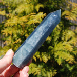 Blue fluorite polished tower