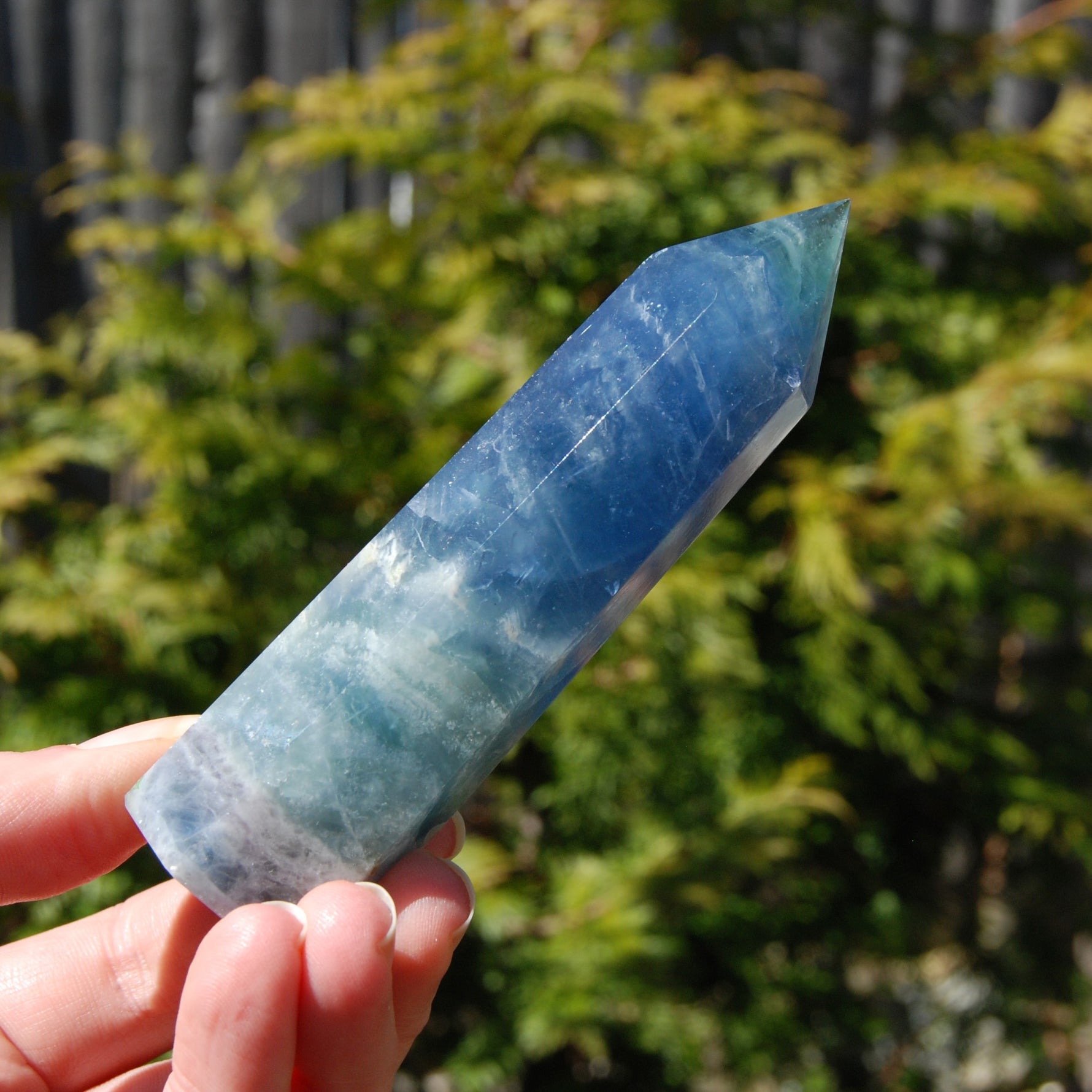 Blue Fluorite Crystal Tower