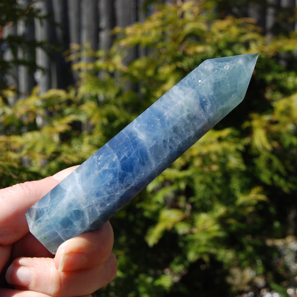 Blue Fluorite Crystal Tower