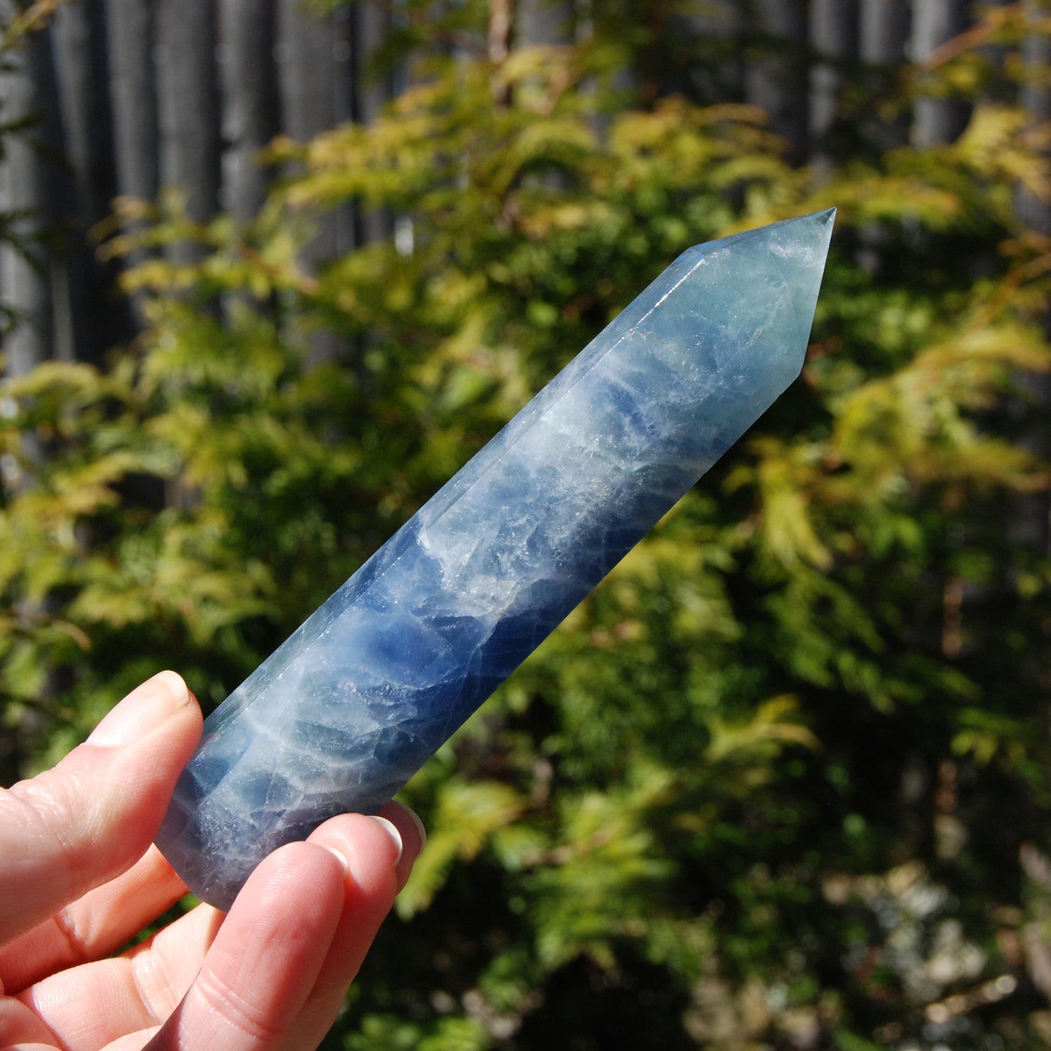 Blue Fluorite Crystal Tower