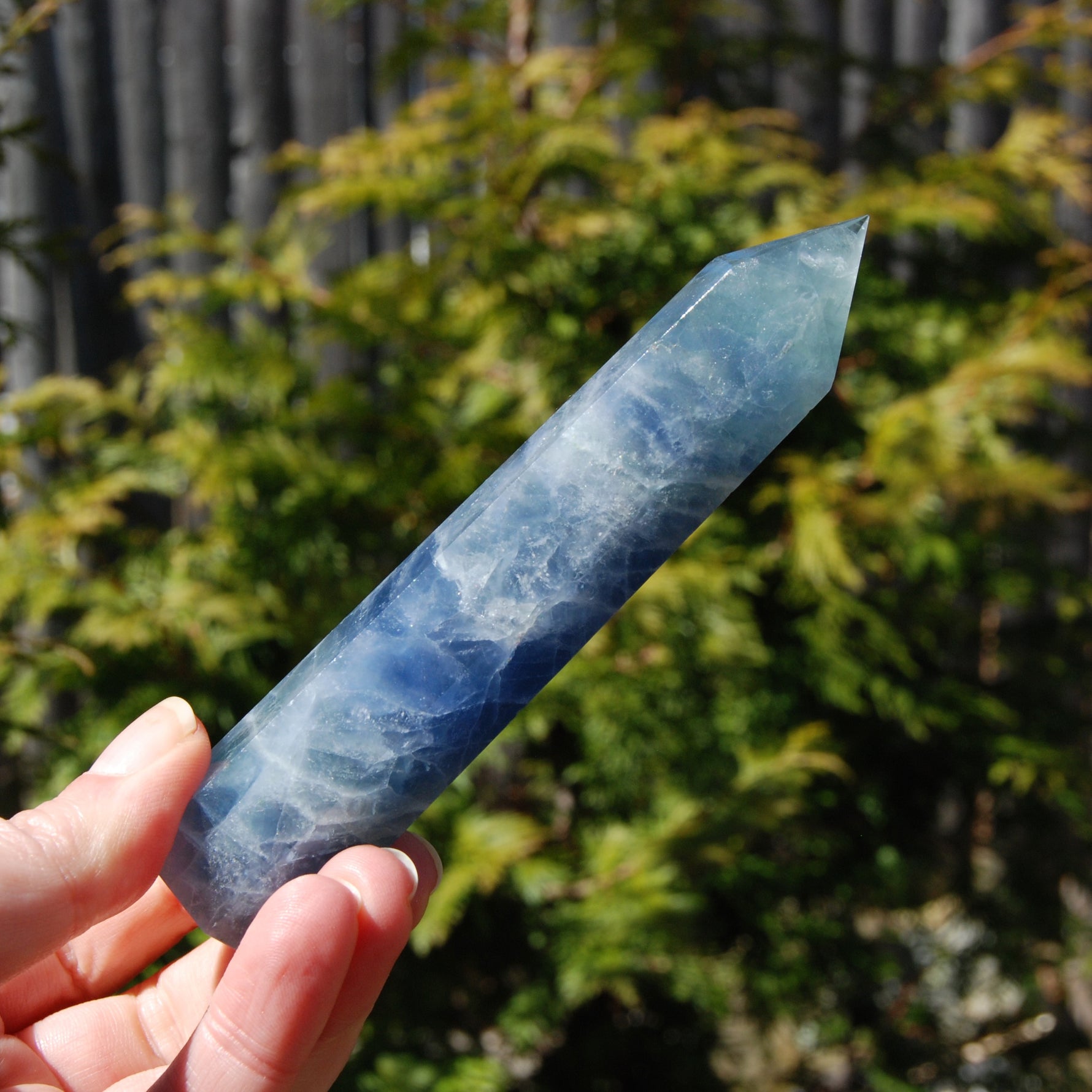 Blue Fluorite Crystal Tower