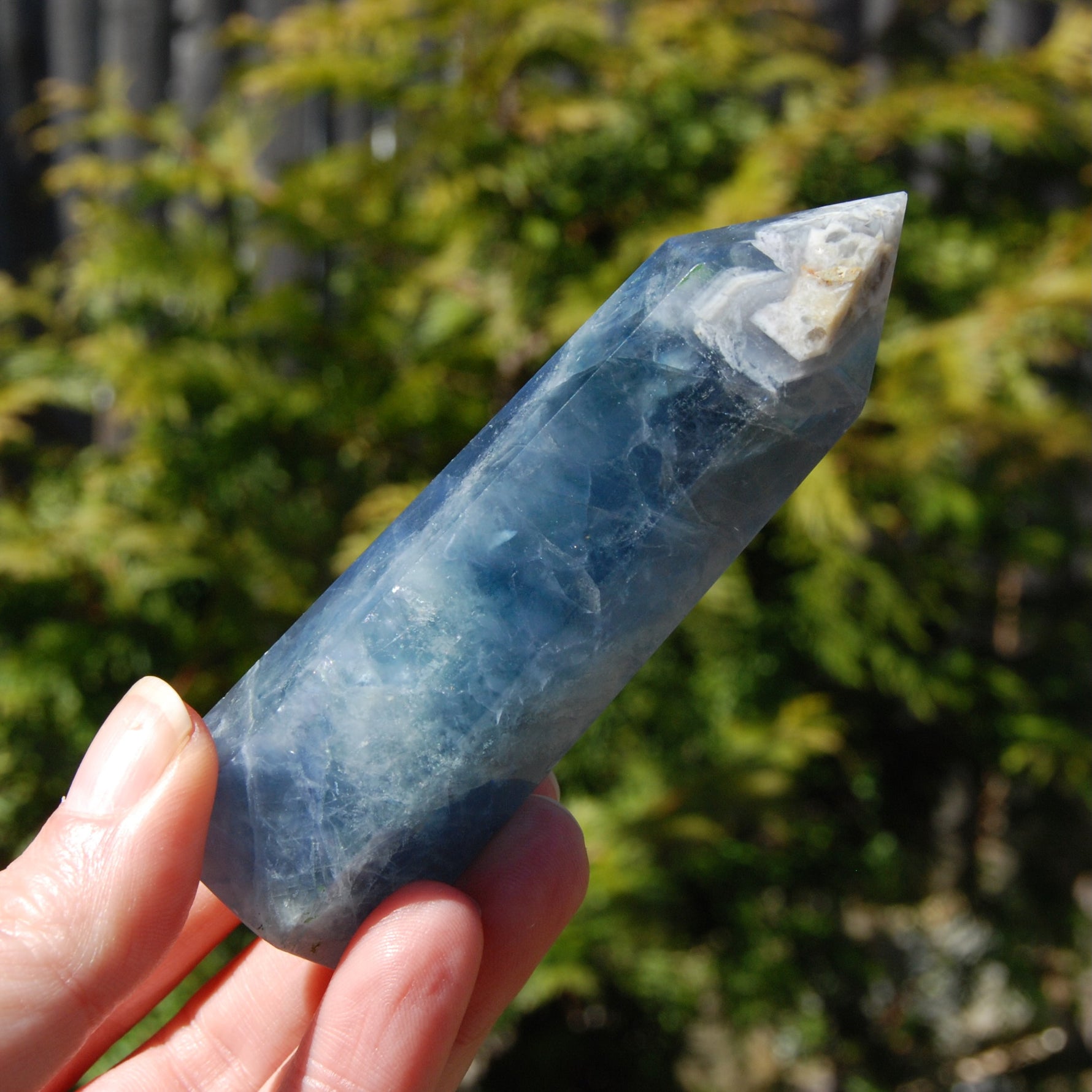 Blue Fluorite Crystal Tower