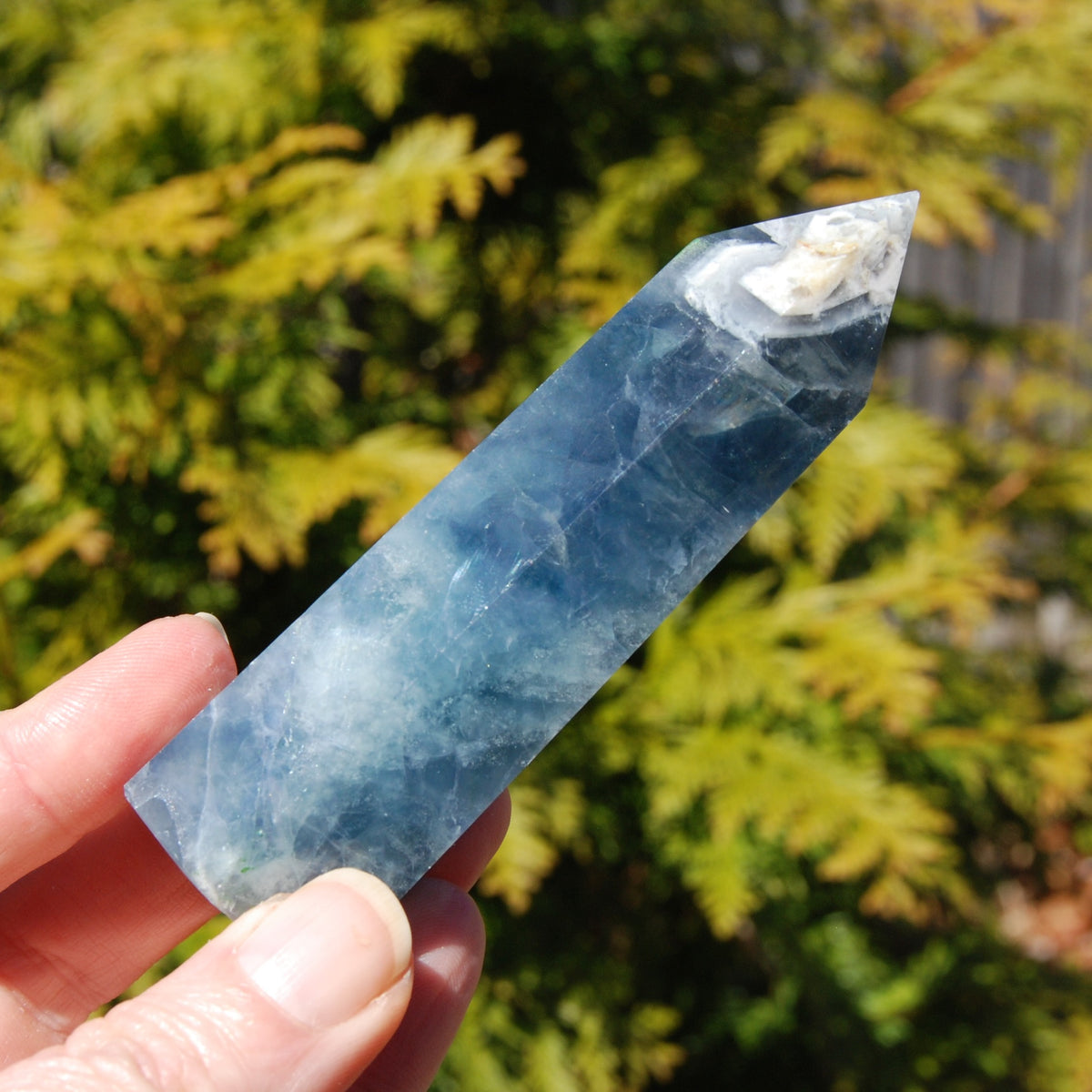 Blue Fluorite Crystal Tower