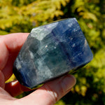 Blue Fluorite Crystal Polished Freeform Tower, Stone of Inner Truth