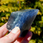 Blue Fluorite Crystal Polished Freeform Tower