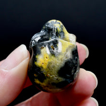Load image into Gallery viewer, Bumblebee Jasper Carved Crystal Skull, Indonesia
