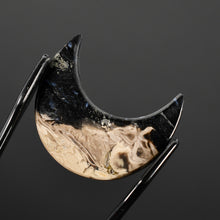 Load image into Gallery viewer, Fossil Palm Root Moon Cabochon
