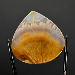 Golden Sagenite Rutile Agate Teardrop Cabochon