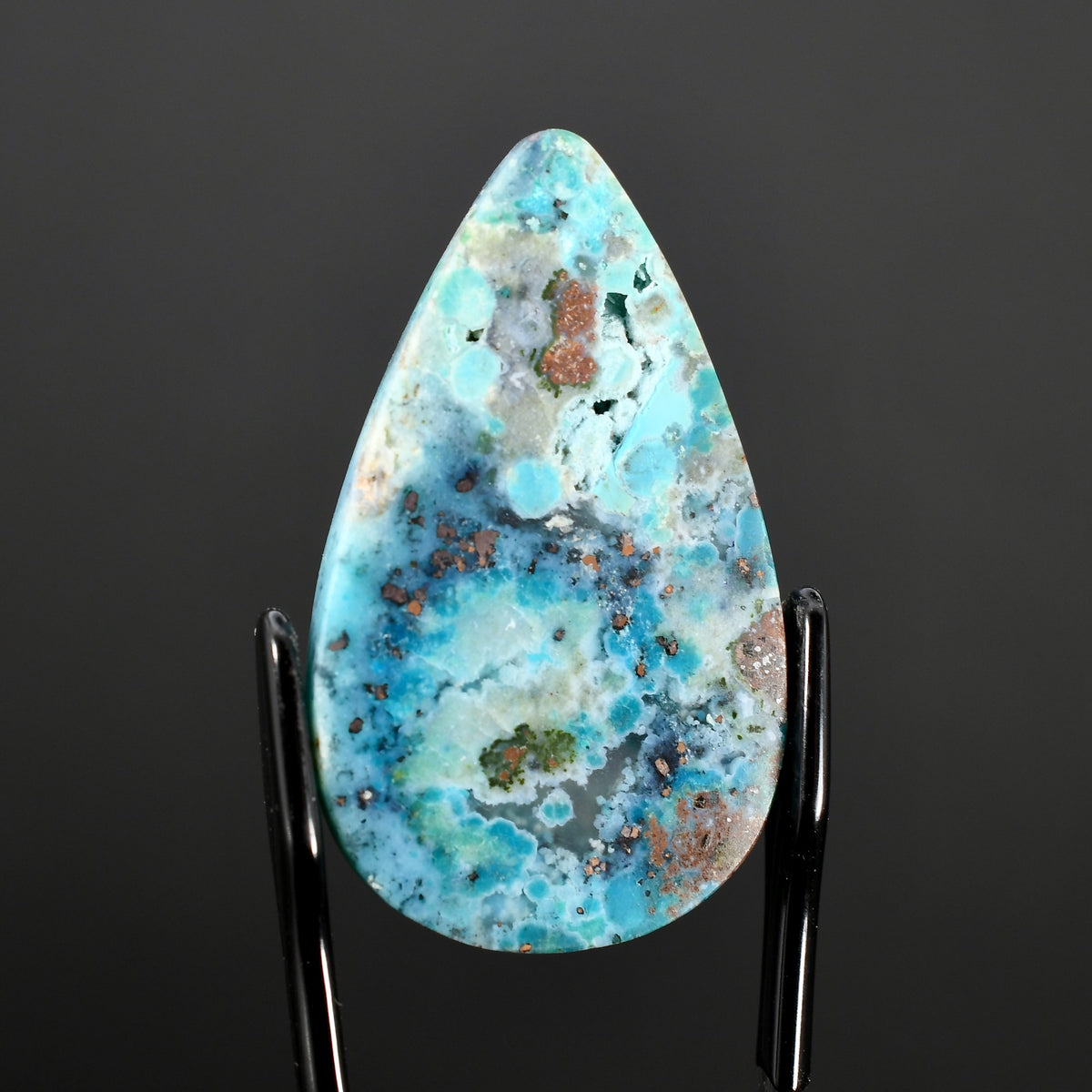 Copper Chrysocolla Teardrop Cabochon