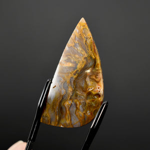 Golden Plume Agate Cabochon