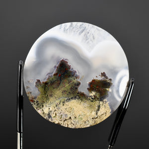 Moss Agate Round Cabochon