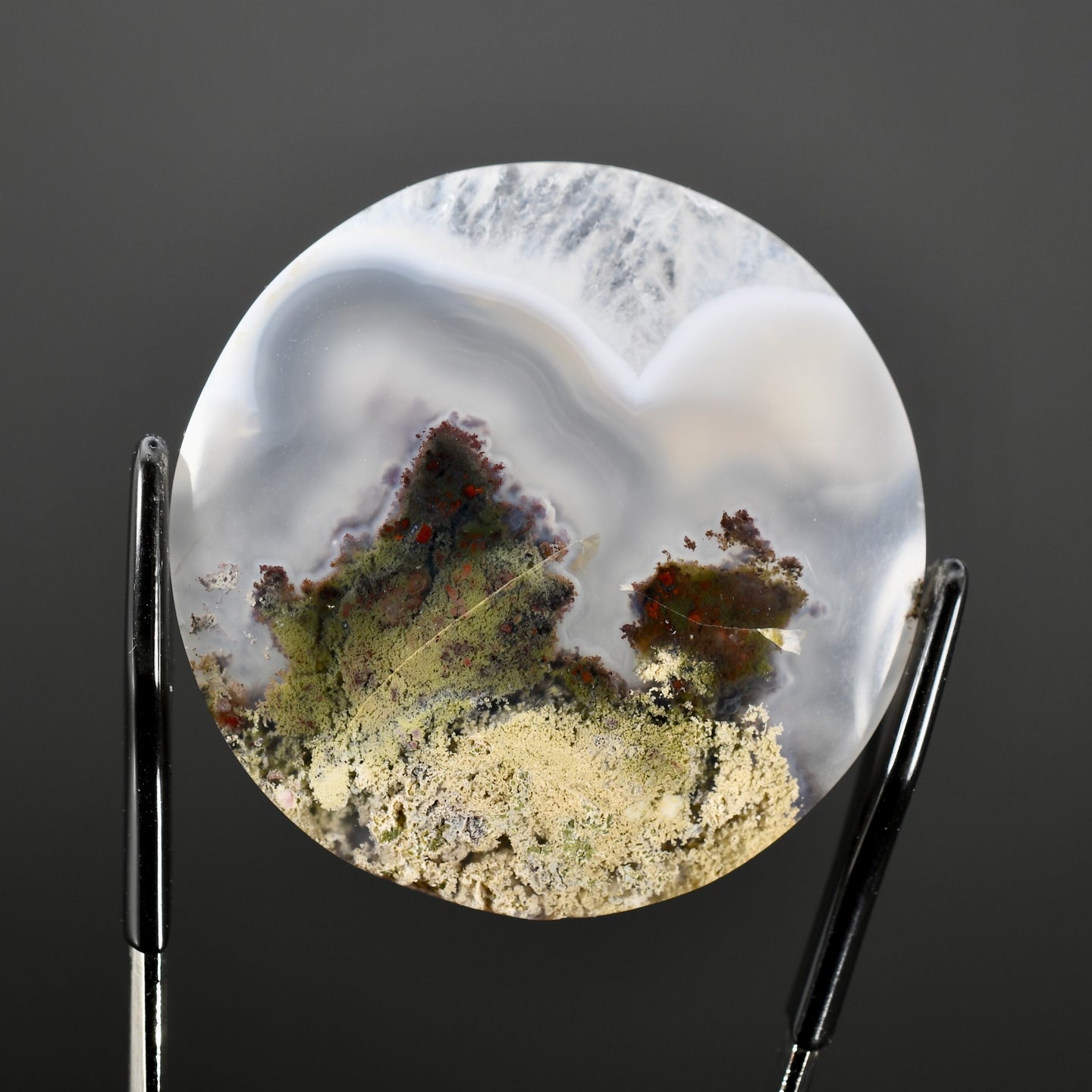 Moss Agate Round Cabochon