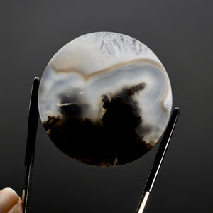 Moss Agate Round Cabochon