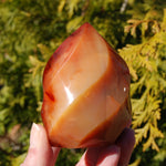 Carnelian Agate Crystal Flame Tower