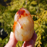 Ornate Carnelian Agate Crystal Flame