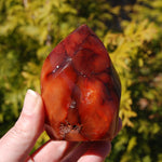 Red Carnelian Agate Crystal Flame