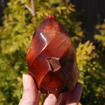Red Carnelian Agate Crystal Flame Tower