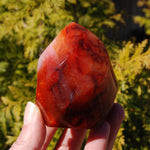 Red Carnelian Agate Crystal Flame Tower