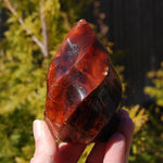 Red Carnelian Agate Crystal Flame Tower