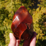 Red Carnelian Agate Crystal Flame Tower