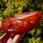 Carnelian Agate Carved Crystal Bowl