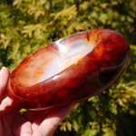 Carnelian Agate Carved Crystal Bowl