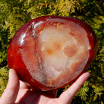 Carnelian Agate Carved Crystal Bowl